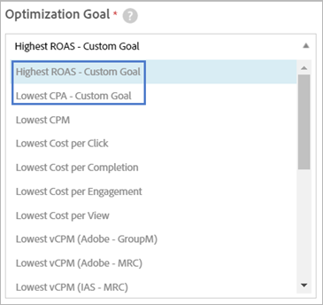 optimization goal