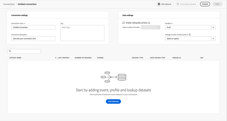 Untitled connection settings