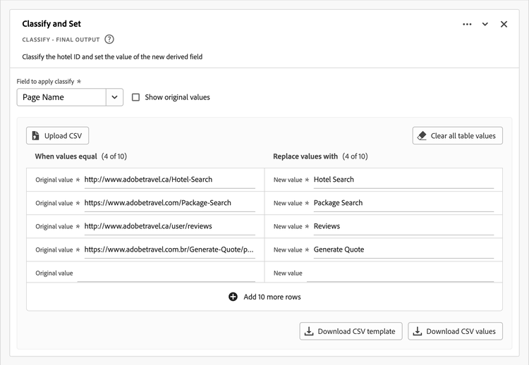 Screenshot of the Classify rule 2