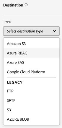 Azure RBAC destination