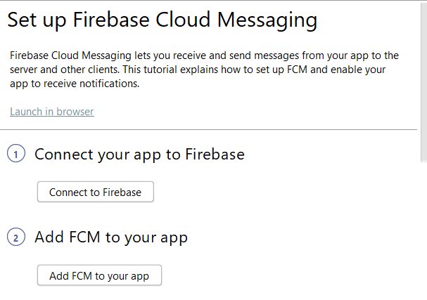 setup firebase