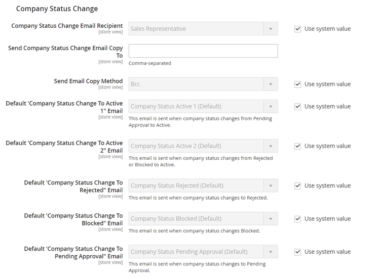 Company Status Change