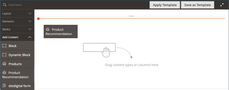 Adding the Product Recommendation content type