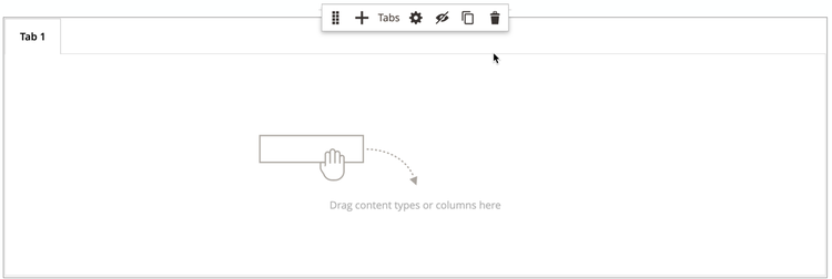 Tab container toolbox