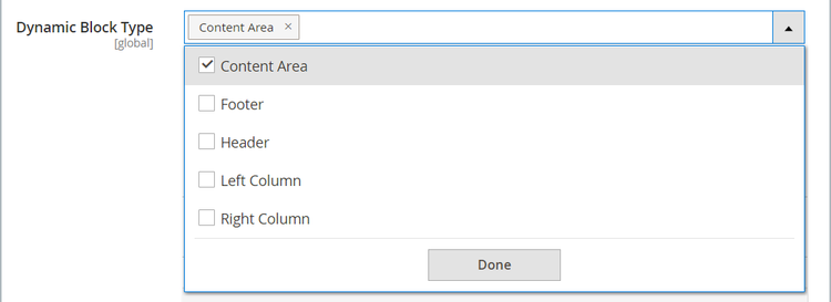 Dynamic Block Type setting