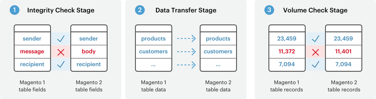 Migration stages