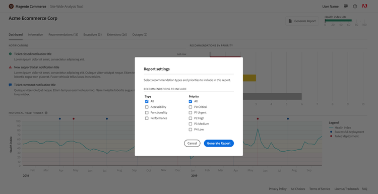 Site-Wide Analysis Dashboard