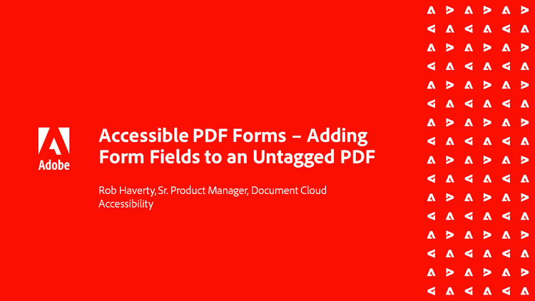 Adding form fields to an untagged PDF