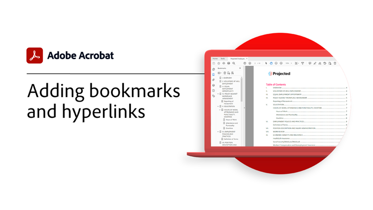 Adding bookmarks and hyperlinks