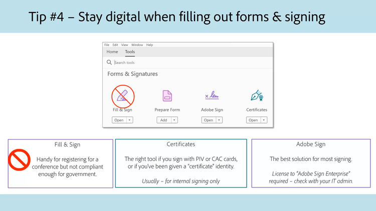 Tip 4: Work with forms and signatures