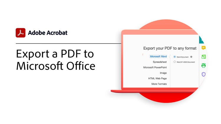 Export a PDF to editable formats