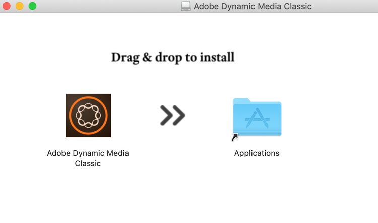 Drag and drop install on macOS