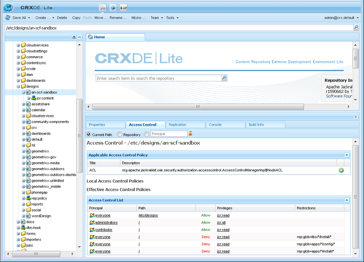 crxde-configure-template