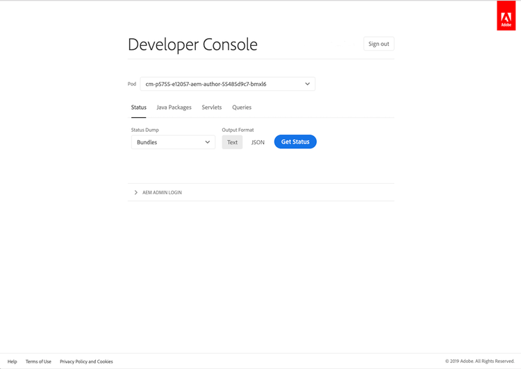 Dev Console 1