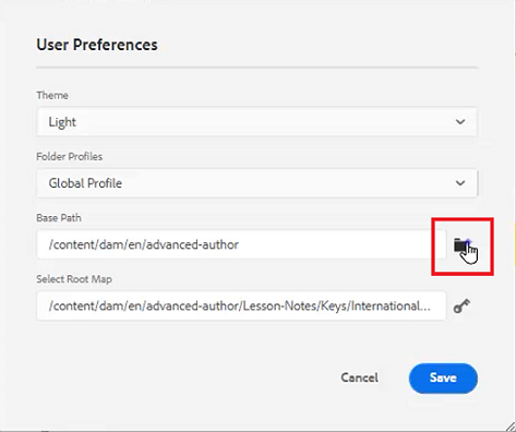 Base Folder Path