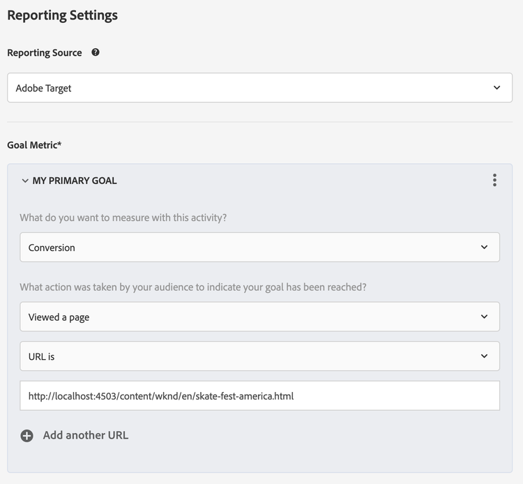 Goal & Targeting - Target