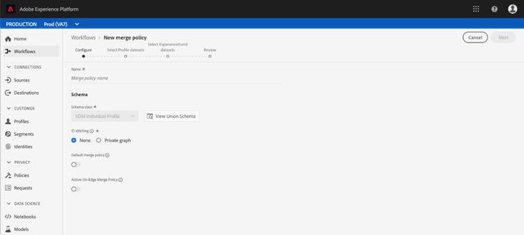 The new merge policy workflow.