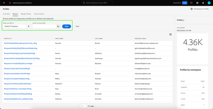 The Merge policy selector is highlighted.