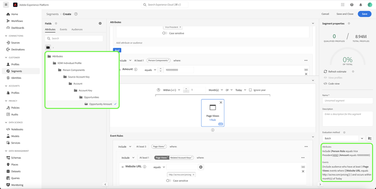 UI displaying example 6 settings