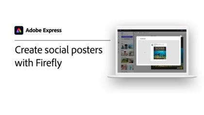 Create social posters with Firefly