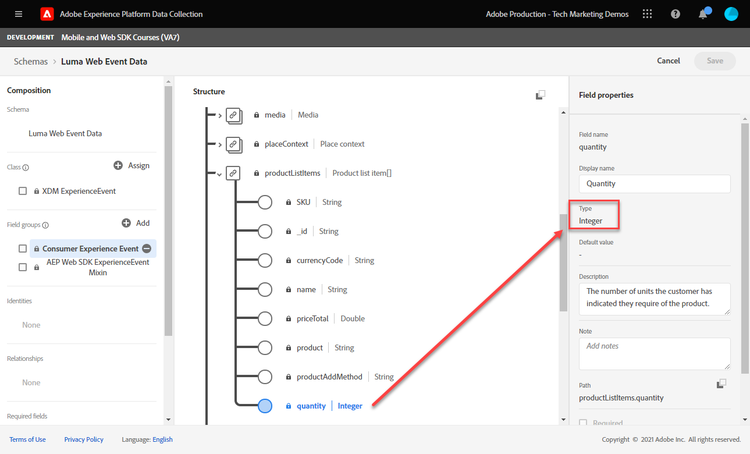 XDM schema data type